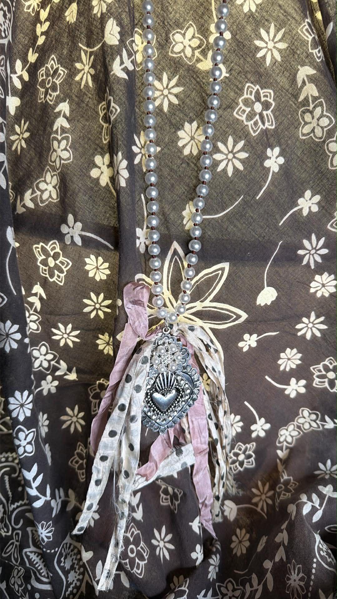 Heart Rag Necklace FINAL SALE