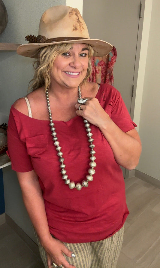 Dusty Plains Navajo Pearl Necklace