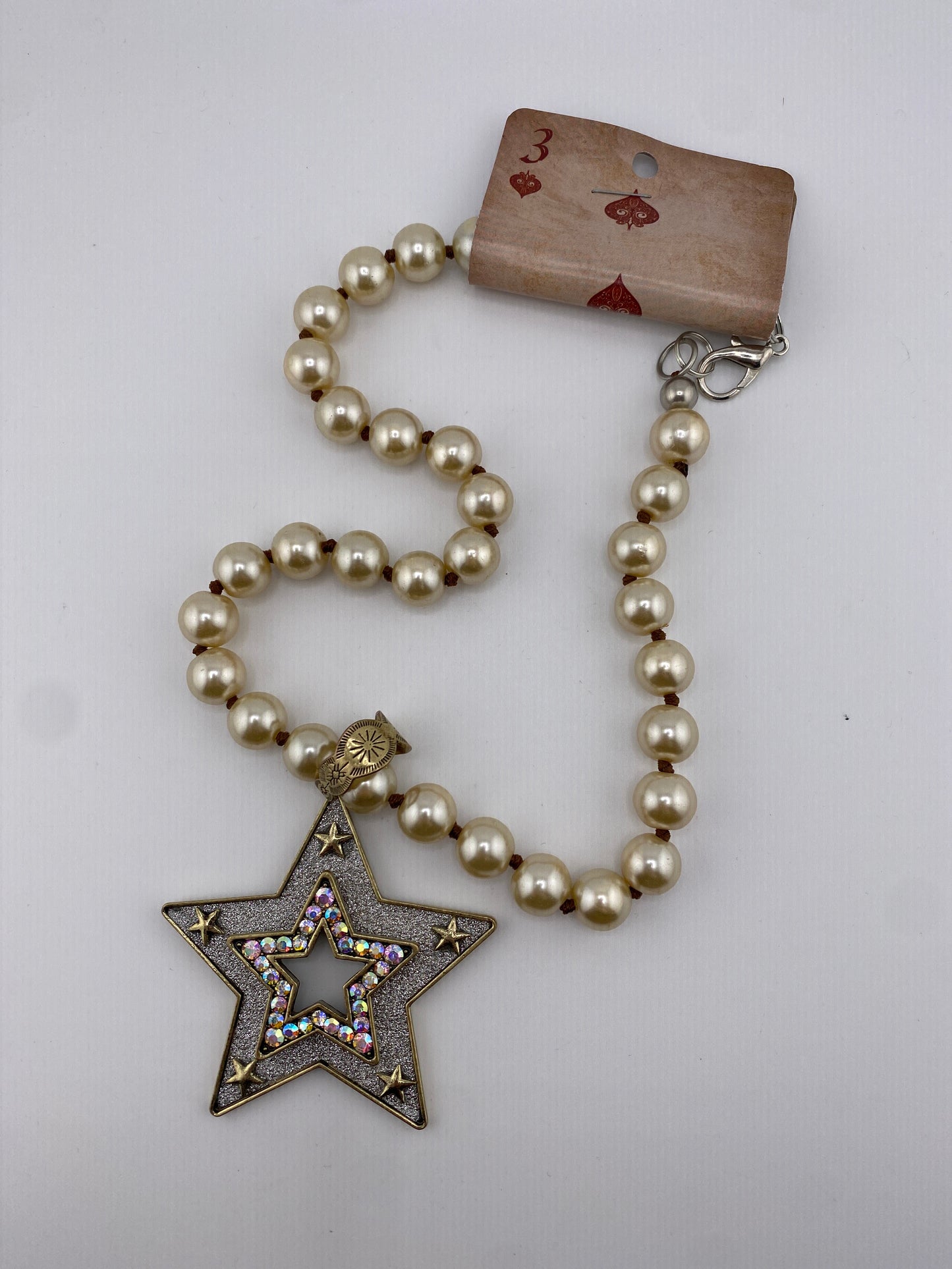 Bling Star Pearl Necklace FINAL SALE