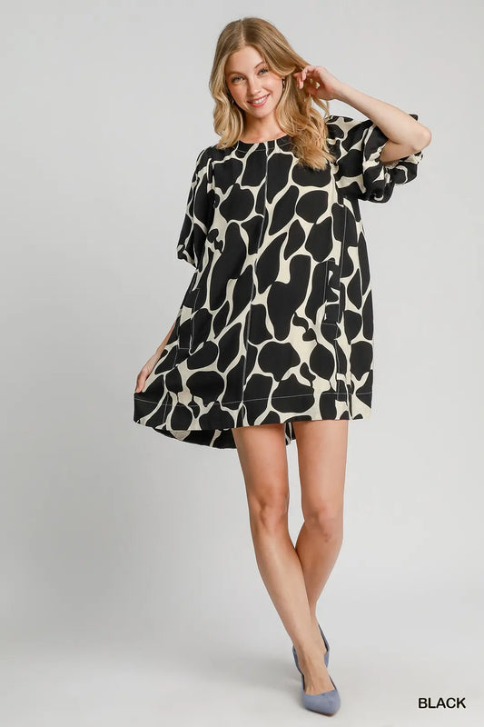 Abstract Dress Mini Dress
