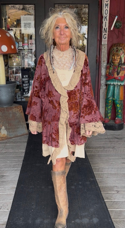 Crushed Petals Jacket velvet