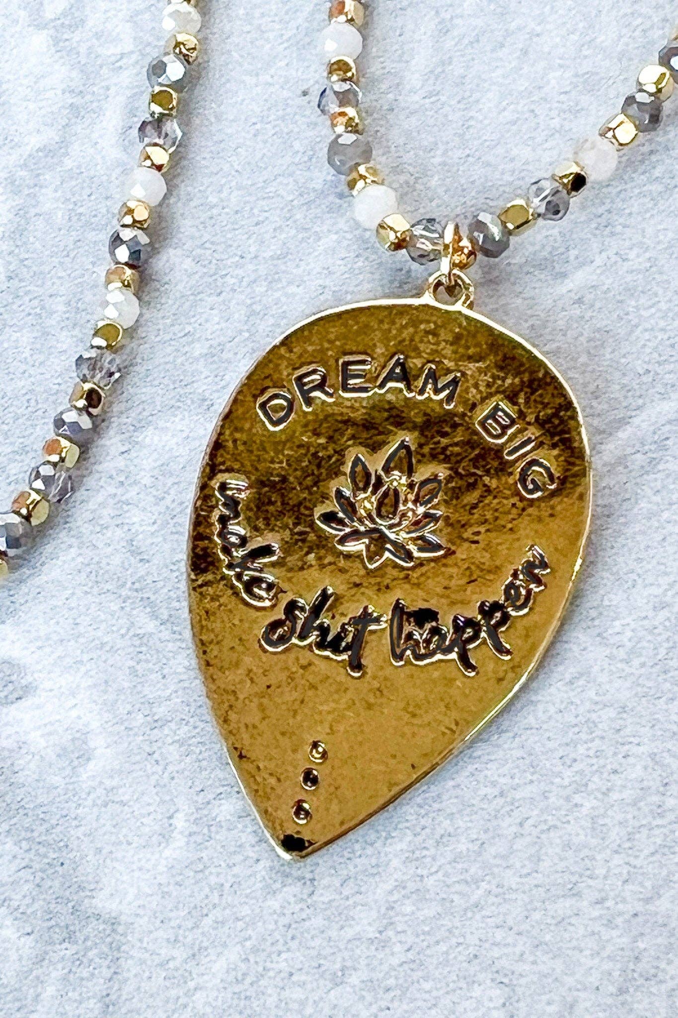 Dream Big Necklace in Gold FINAL SALE