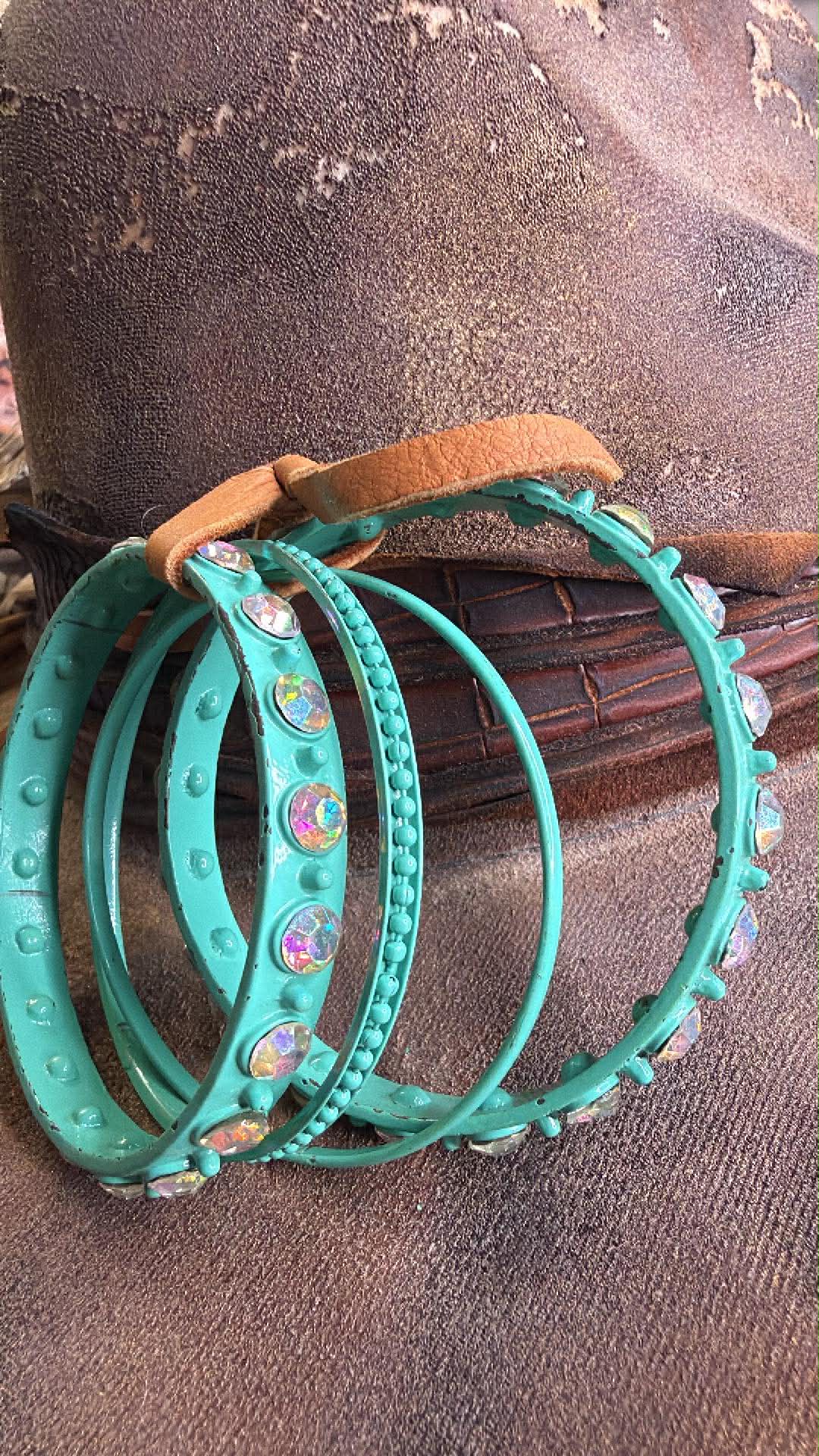 Metal and Bling Bangle Set FINAL SALE