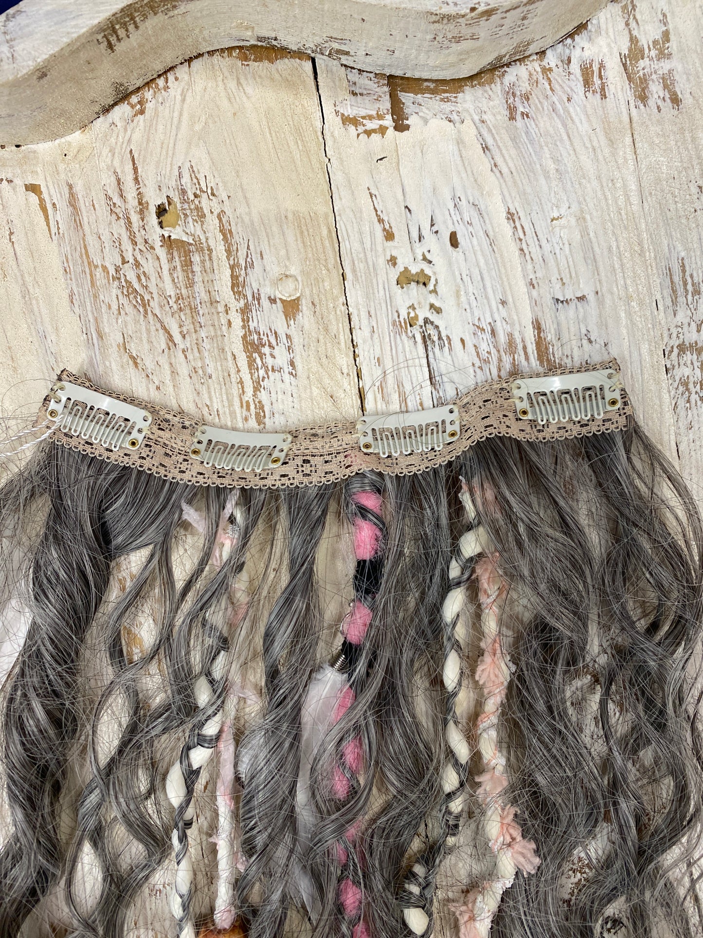 Dreads - Ash and Aura Clip In FINAL SALE