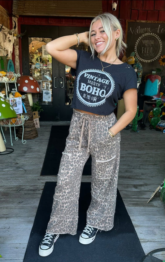 Boho Pants - Leopard Print