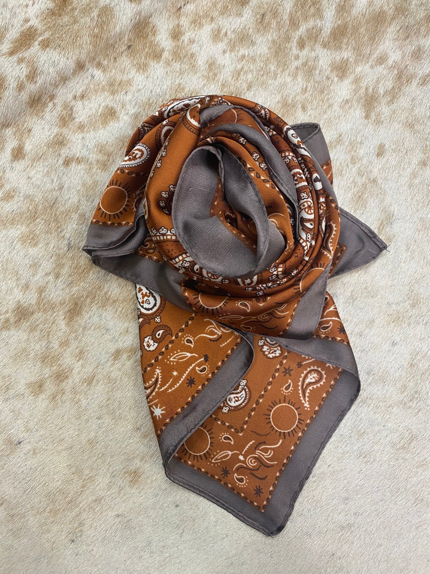 Wild Rag -Rust / Brown Silk