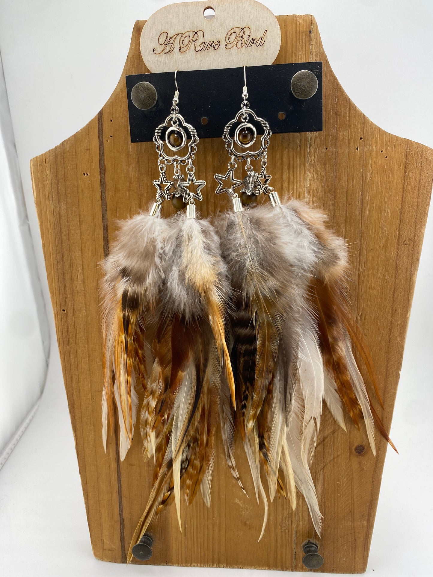 Feather And Stars Earrings FINAL SALE