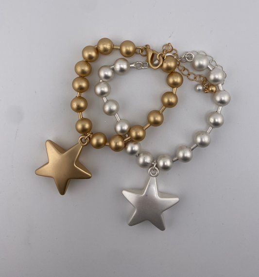 Brushed Metal Star Bracelet FINAL SALE