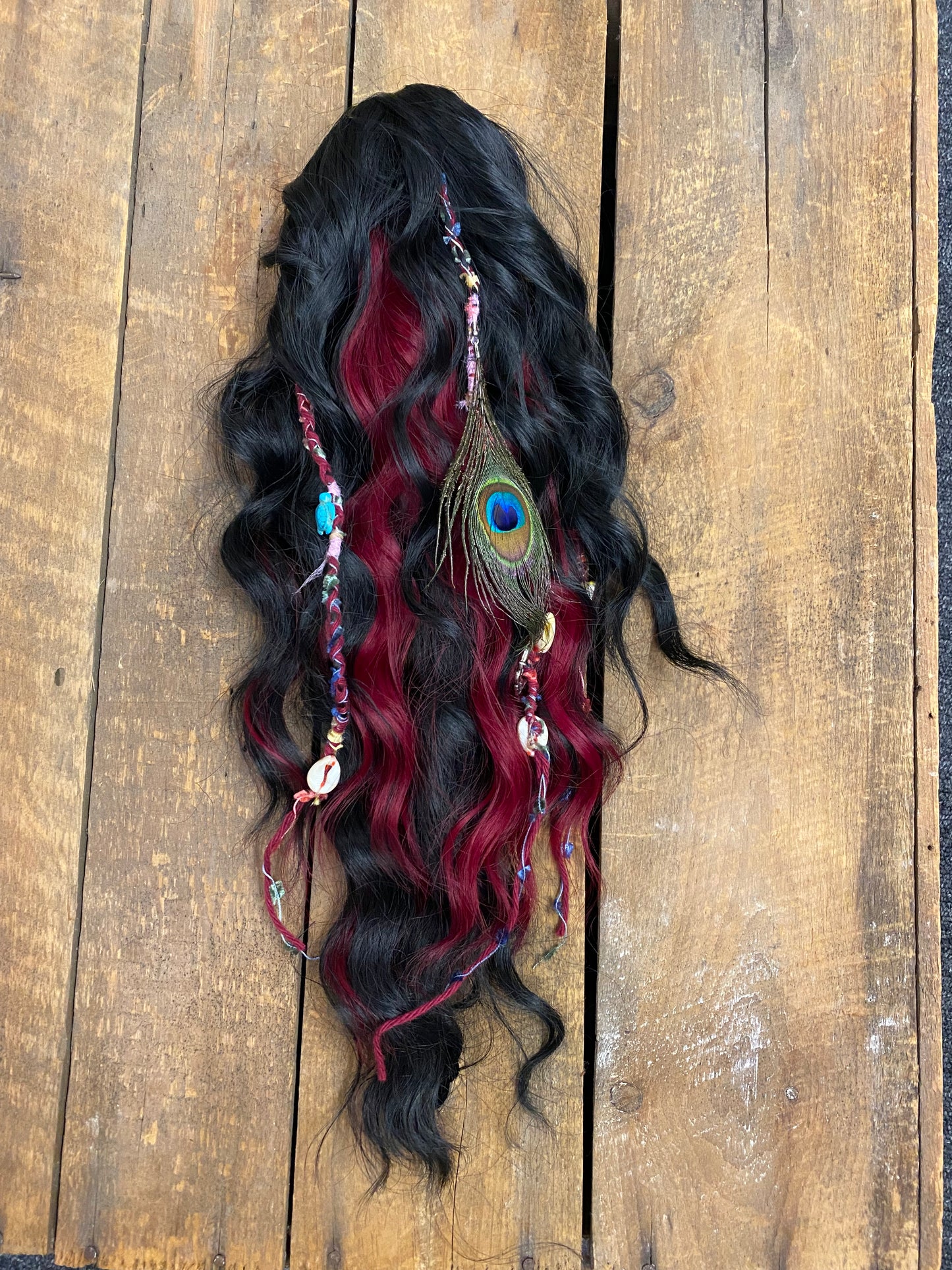 Dreads- Claw Clip Raven Heart FINAL SALE