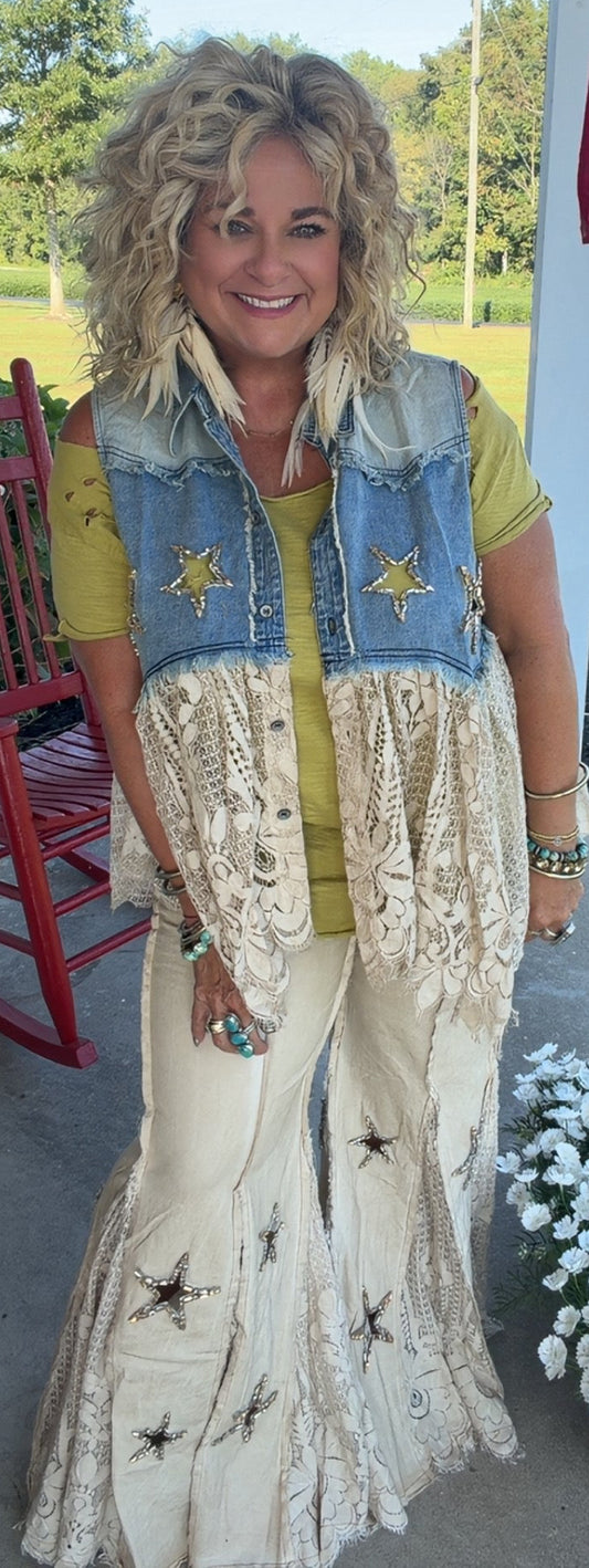 Sequins in Hayfield Jeans
