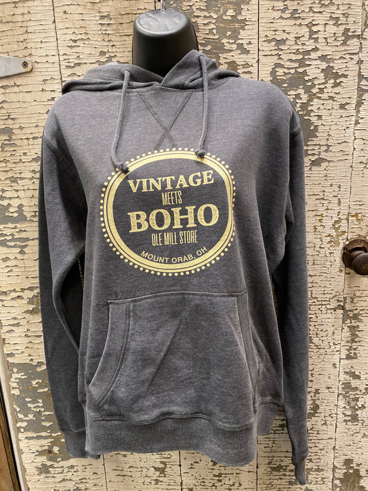 Vintage Meets Boho Logo Hoodie