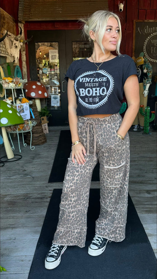 Boho Pants - Leopard Print