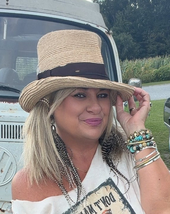 Dandy - Straw Braid Top Hat