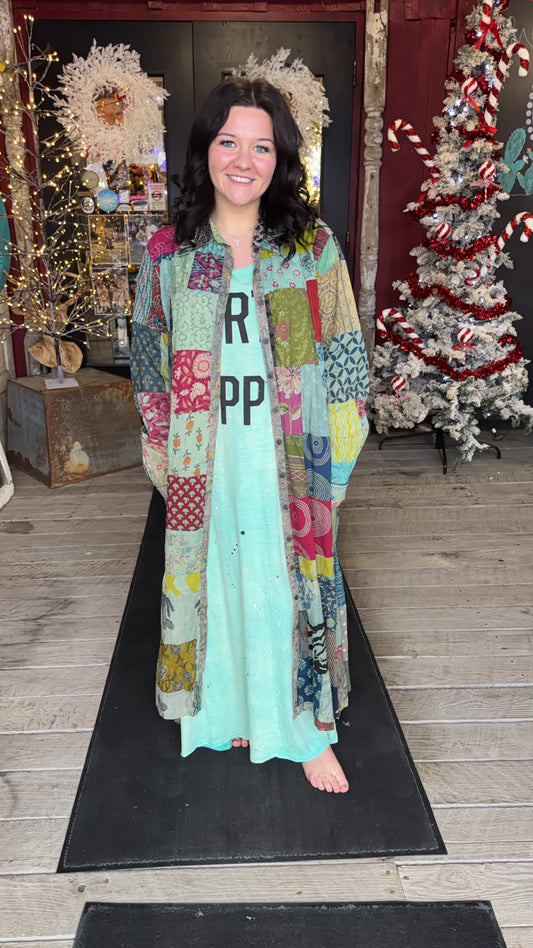 Patchwork Sunrise Duster