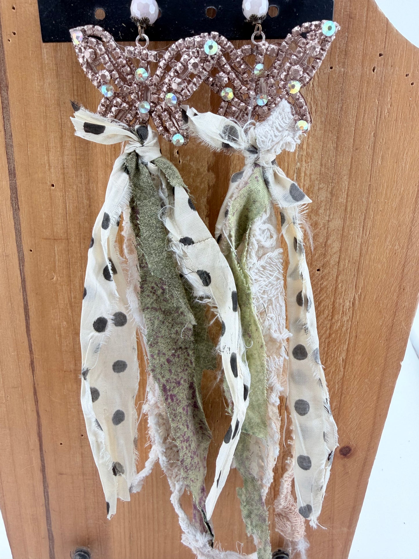 Butterfly Rag Earrings