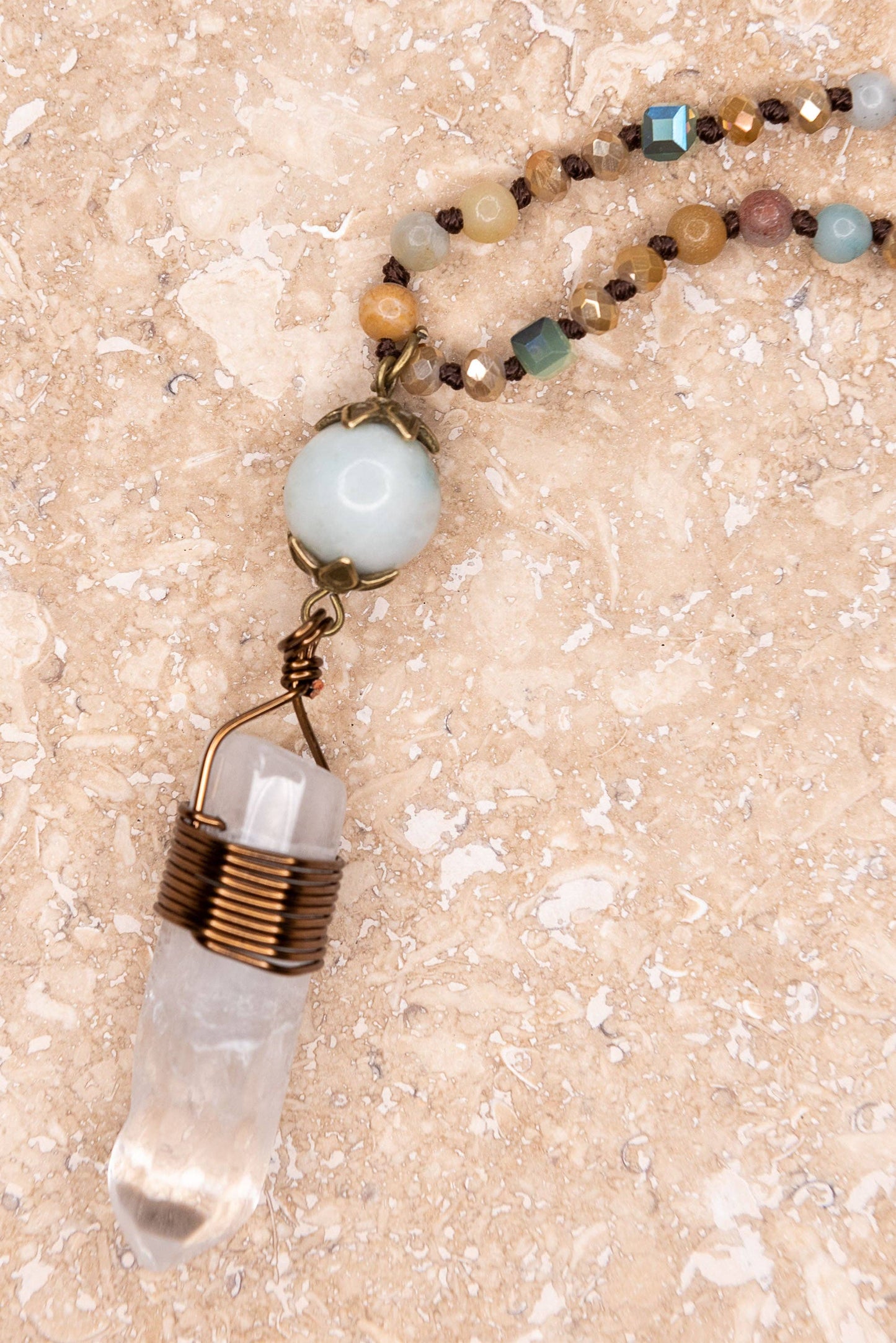 Suri Necklace in Amazonite FINA LSALE