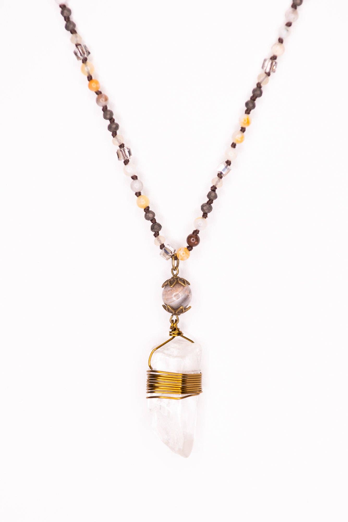 Suri Necklace in Gray FINAL SALE