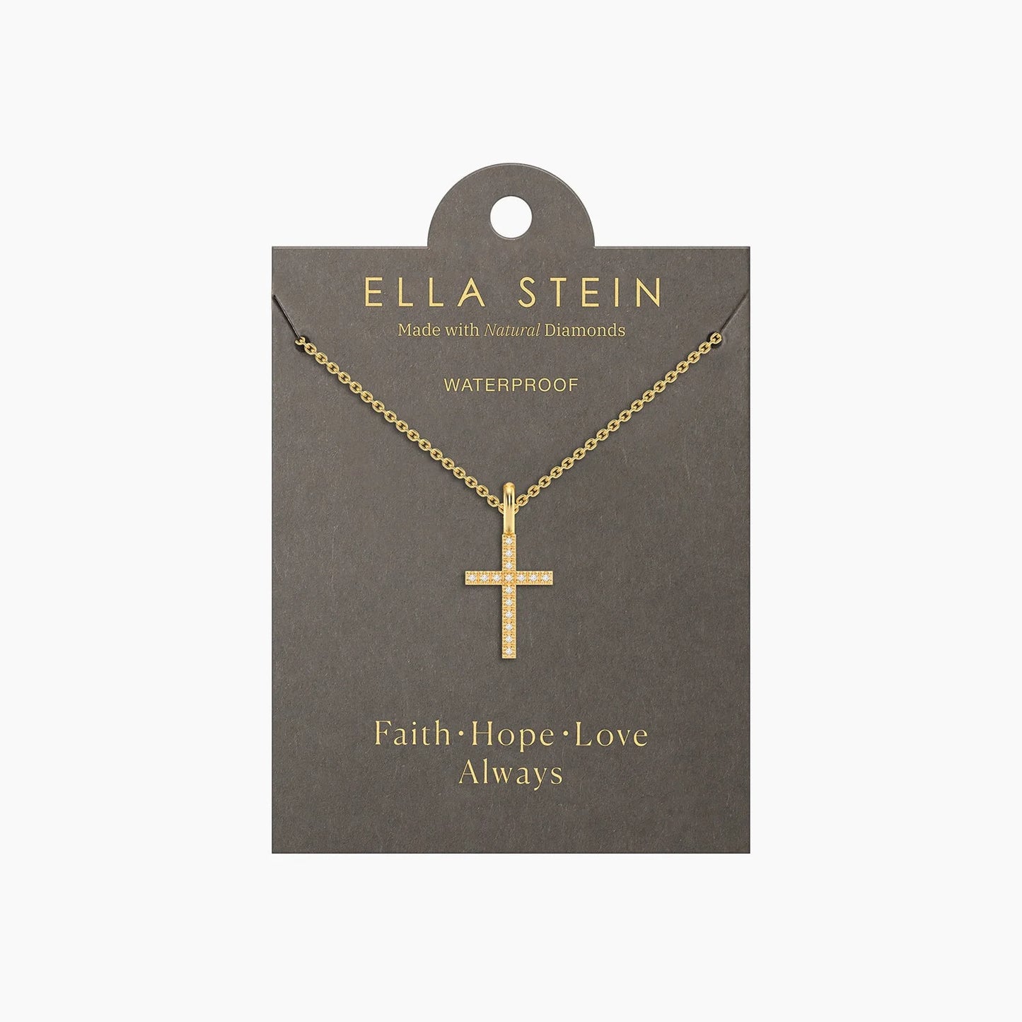 Believe Cross Pendant -Gold FINAL SALE