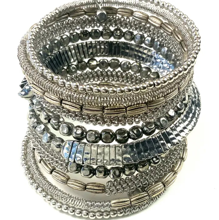 Silver Coil Bracelet FINAL SALE