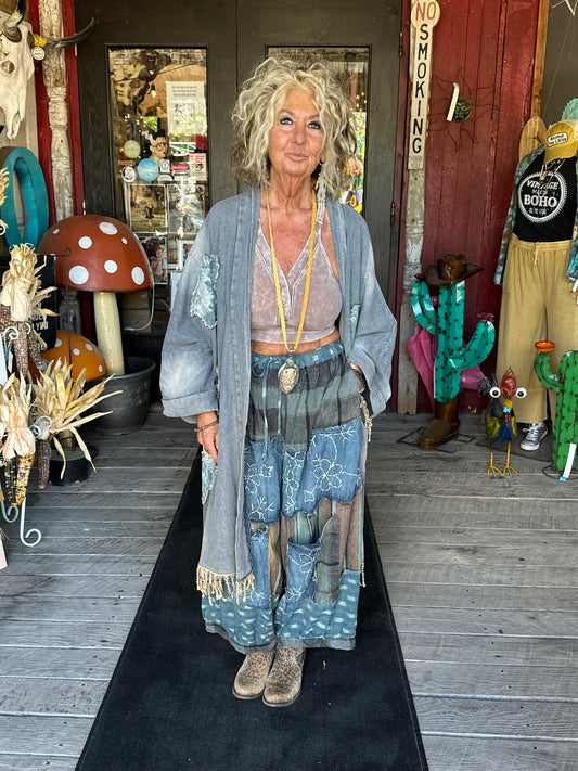 Oversized Patchwork Kimono