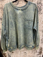 Mineral Washed Crewneck Sweatshirt - Plus Size