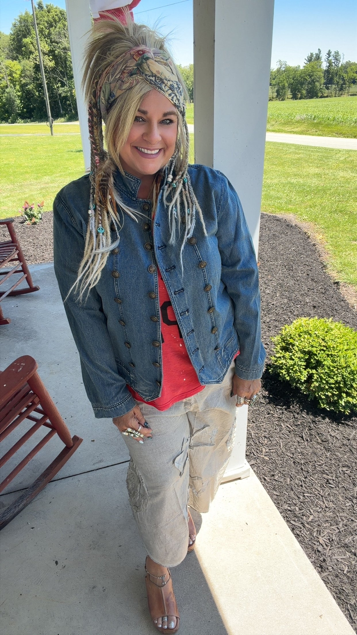 Commanding On Denim Jacket