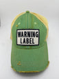 Warning Label- Ball Cap
