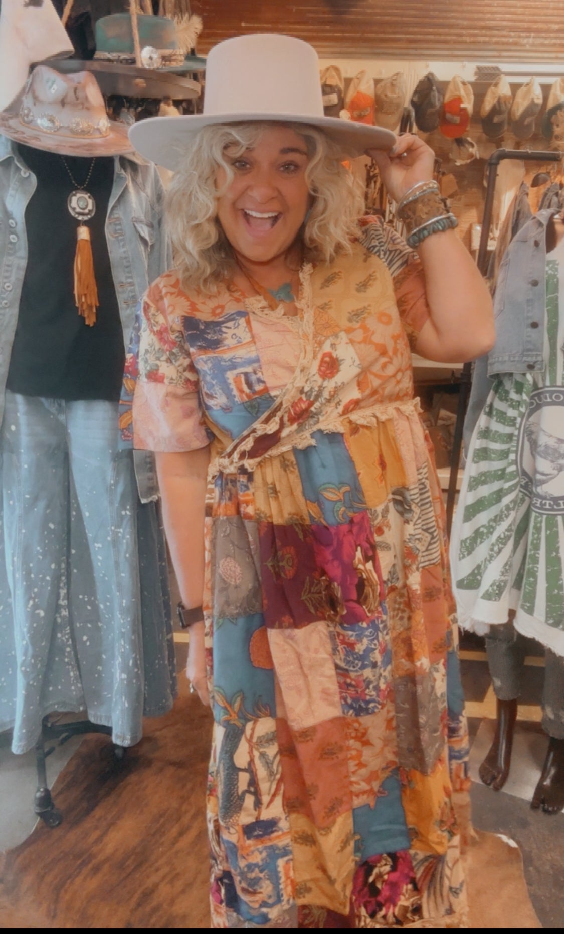 Merry Masquerade Patchwork Dress