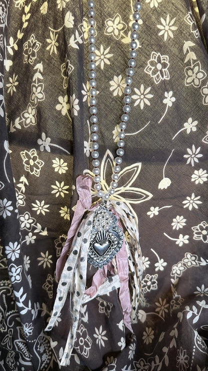 Heart Rag Necklace FINAL SALE
