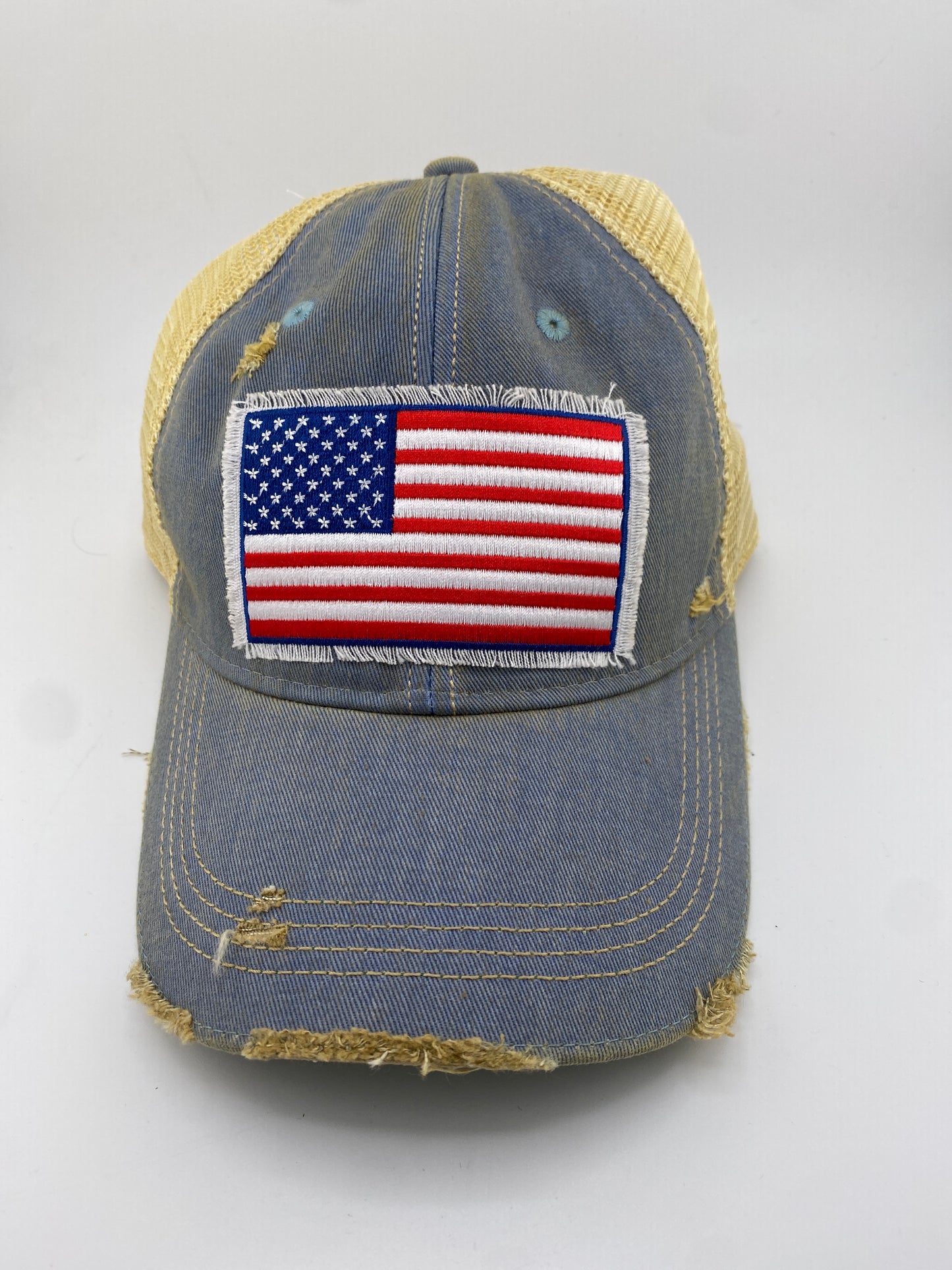 Ball Cap - American Flag Patch