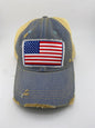 Ball Cap - American Flag Patch