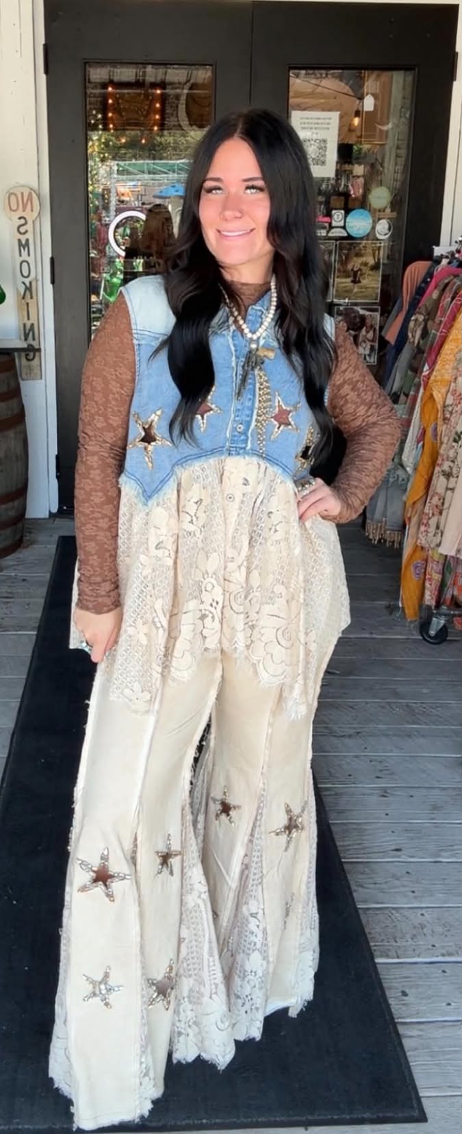 Sequins in Hayfield Jeans