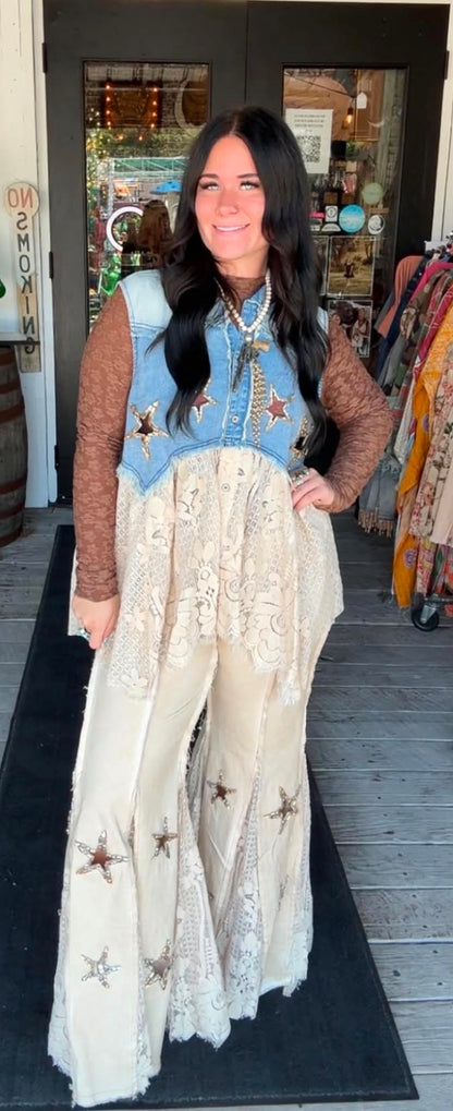 Sequins in Hayfield Jeans