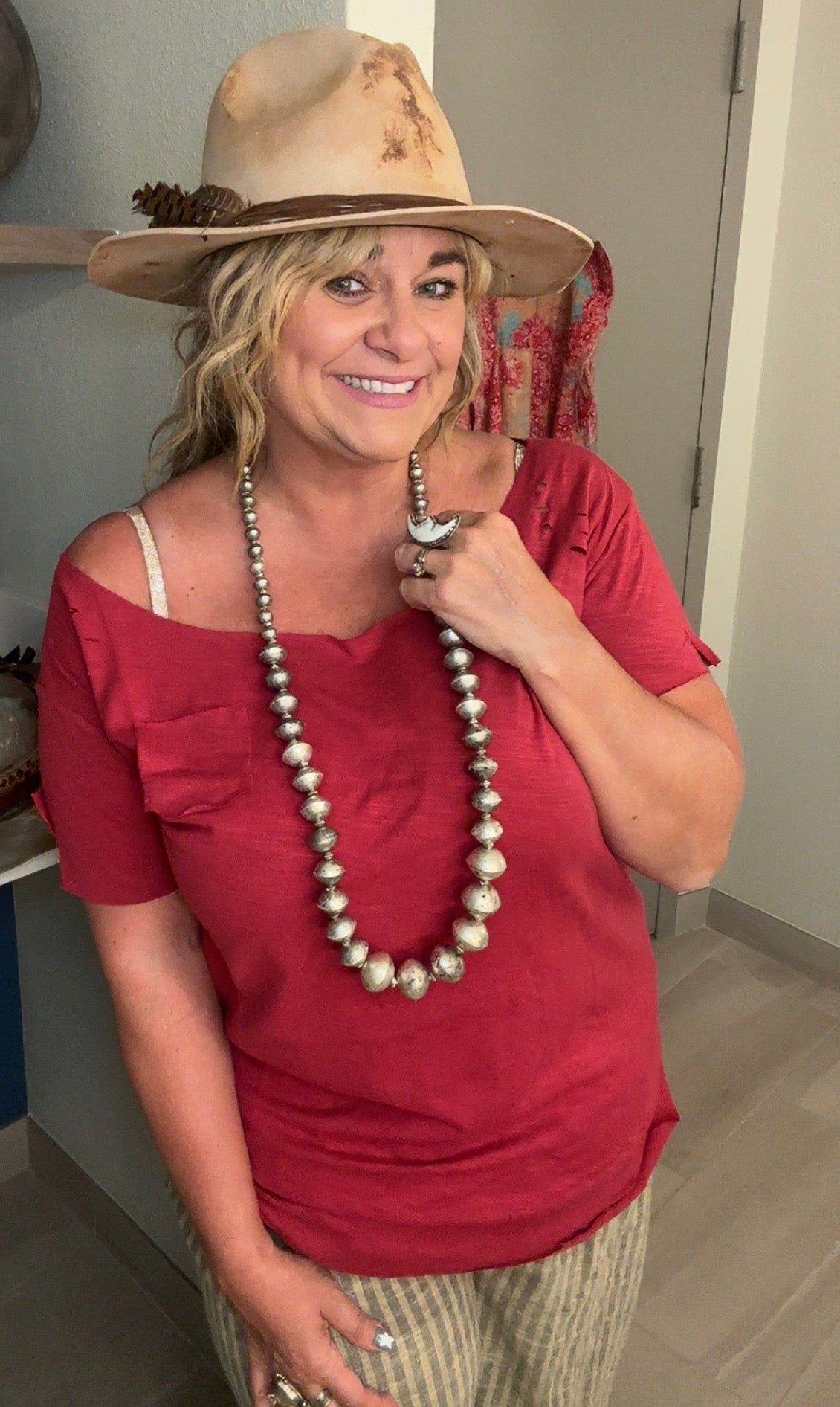 Dusty Plains Navajo Pearl Necklace