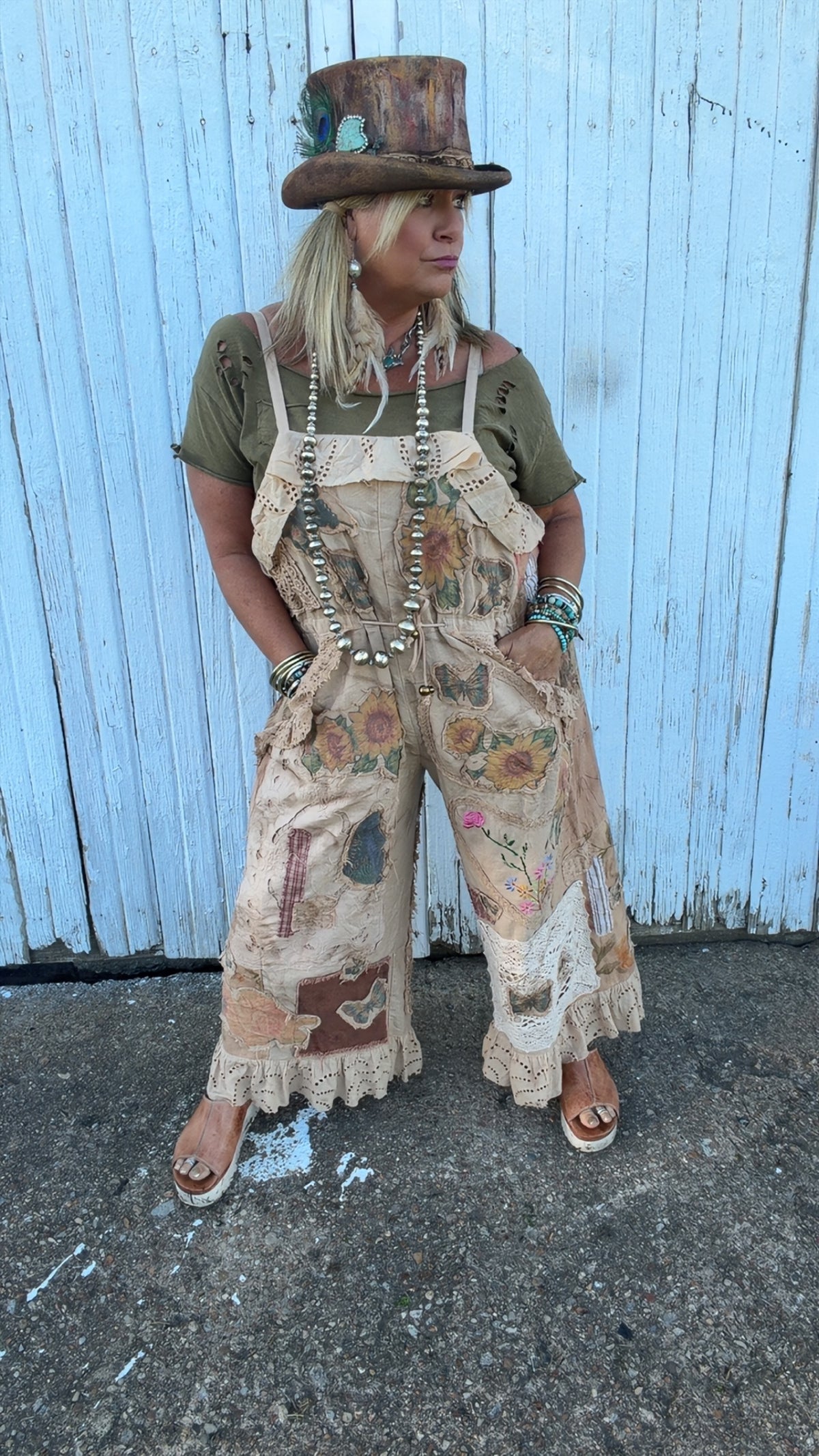 Floral Meadows Overalls
