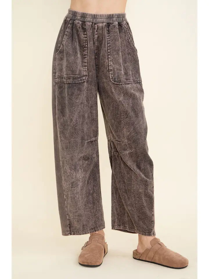 Boho Pants -  Everyday Corduroy Barrel FINAL SALE