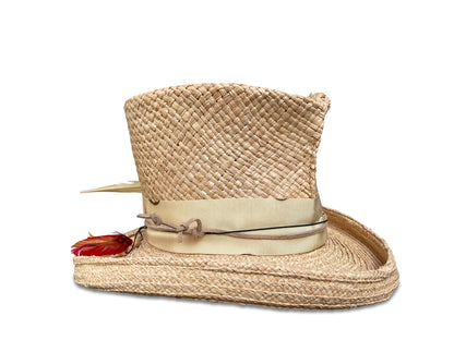 Mixed Media Madhatter - Straw Top Hat