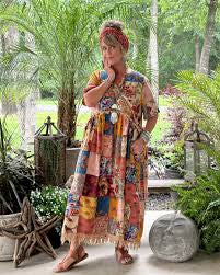 Merry Masquerade Patchwork Dress