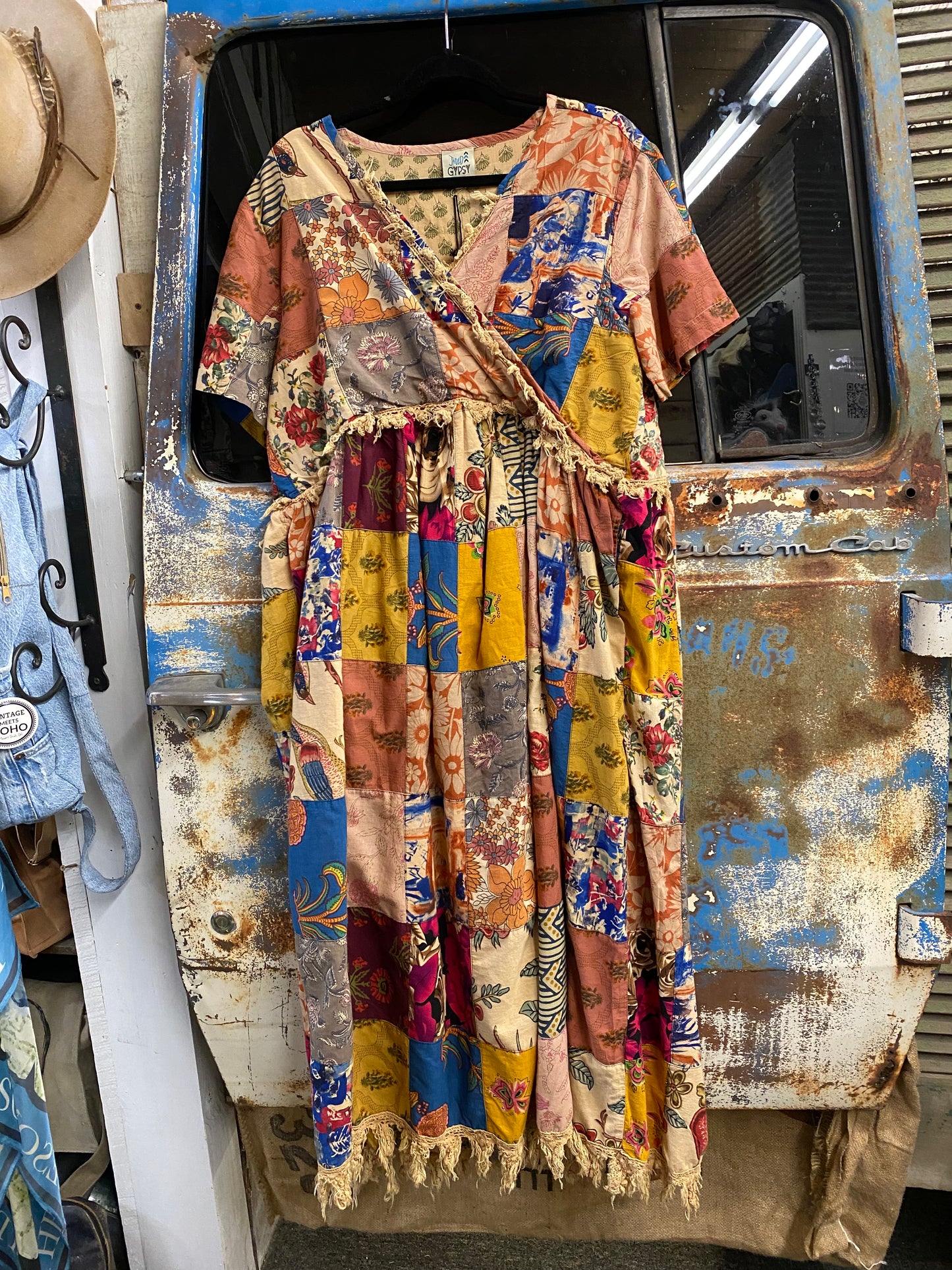 Merry Masquerade Patchwork Dress