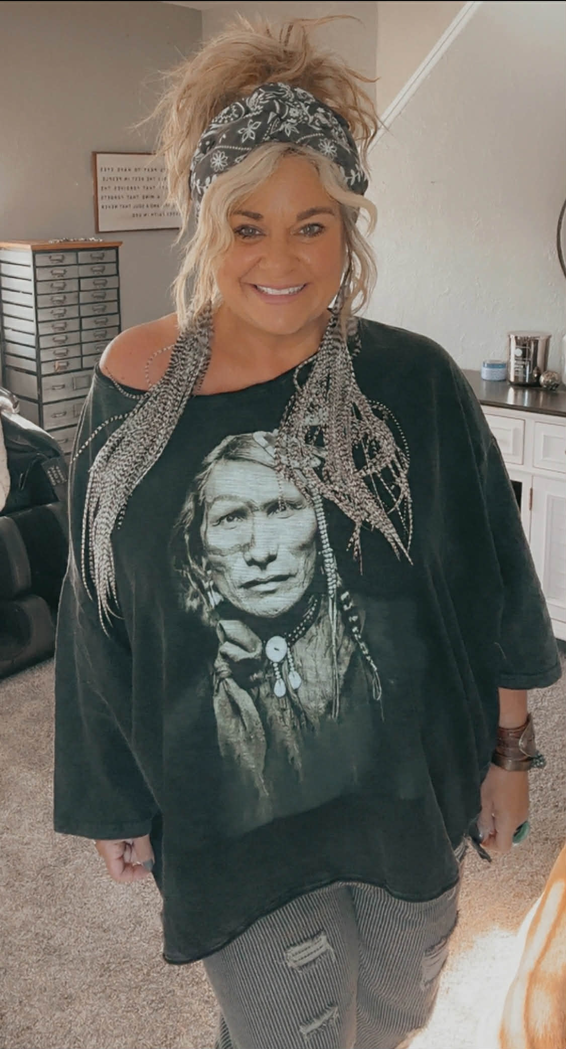 Long Feather Earrings