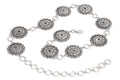 Concho Chain Belt With Rhinestones
