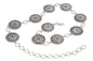 Concho Chain Belt With Rhinestones