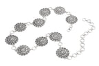 Concho Chain Belt With Rhinestones