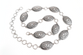 Oval Concho Belt with Rhinestone