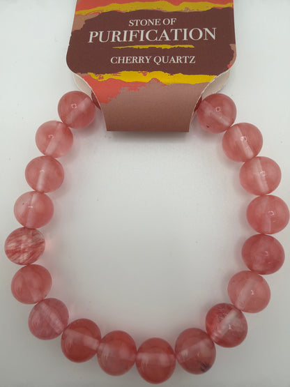 Gemstone Energy Bead Stretch Bracelets 8mm
