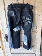 Midnight Garden Patchwork Jeans