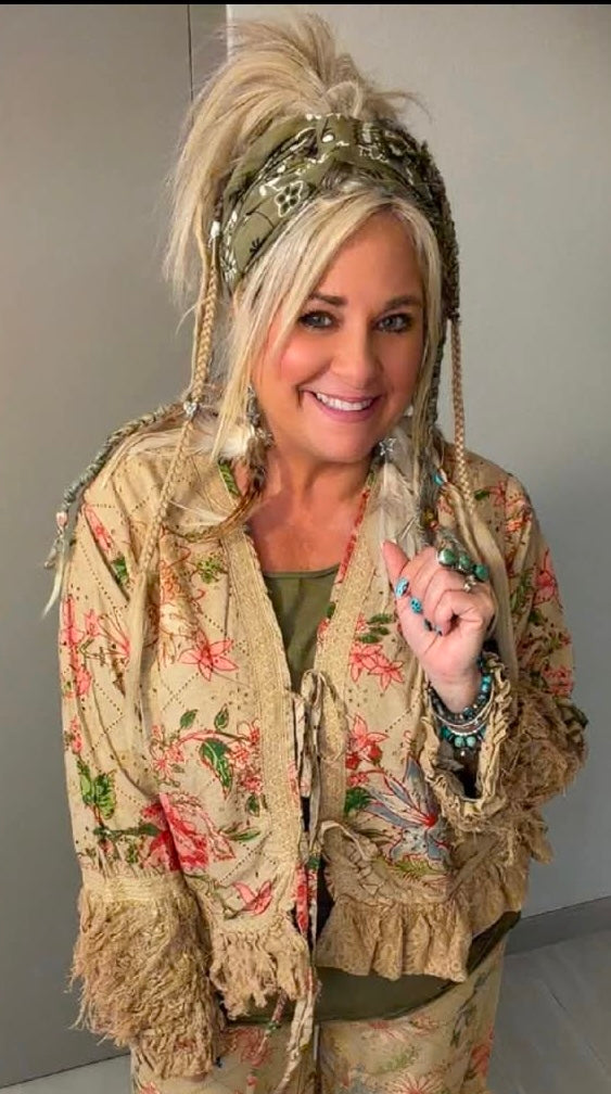 Tattered Flowers Jacket