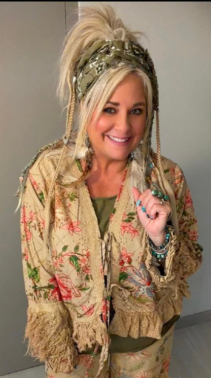 Tattered Flowers Jacket