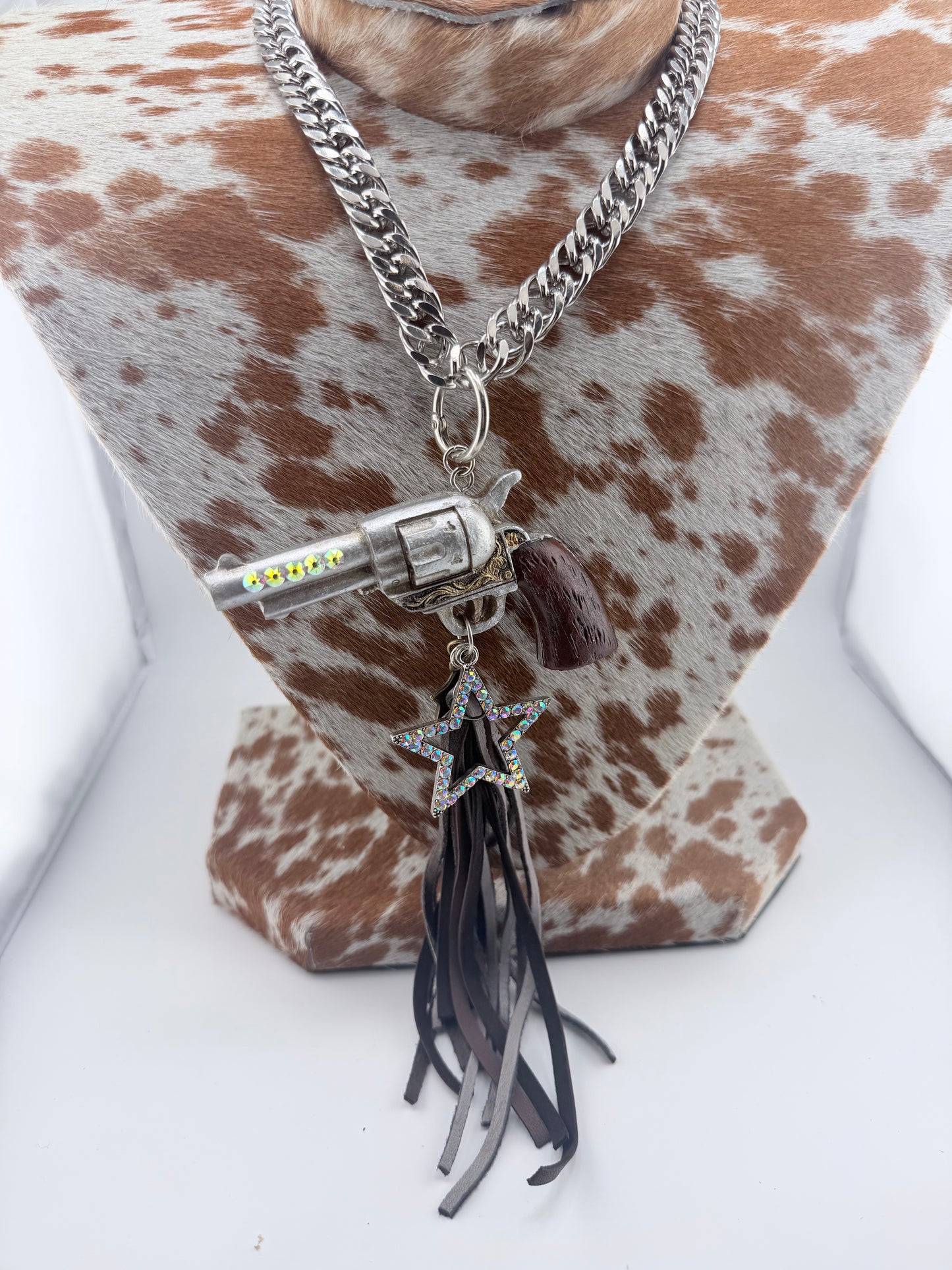 Trigger & Tassels Necklace FINAL SALE