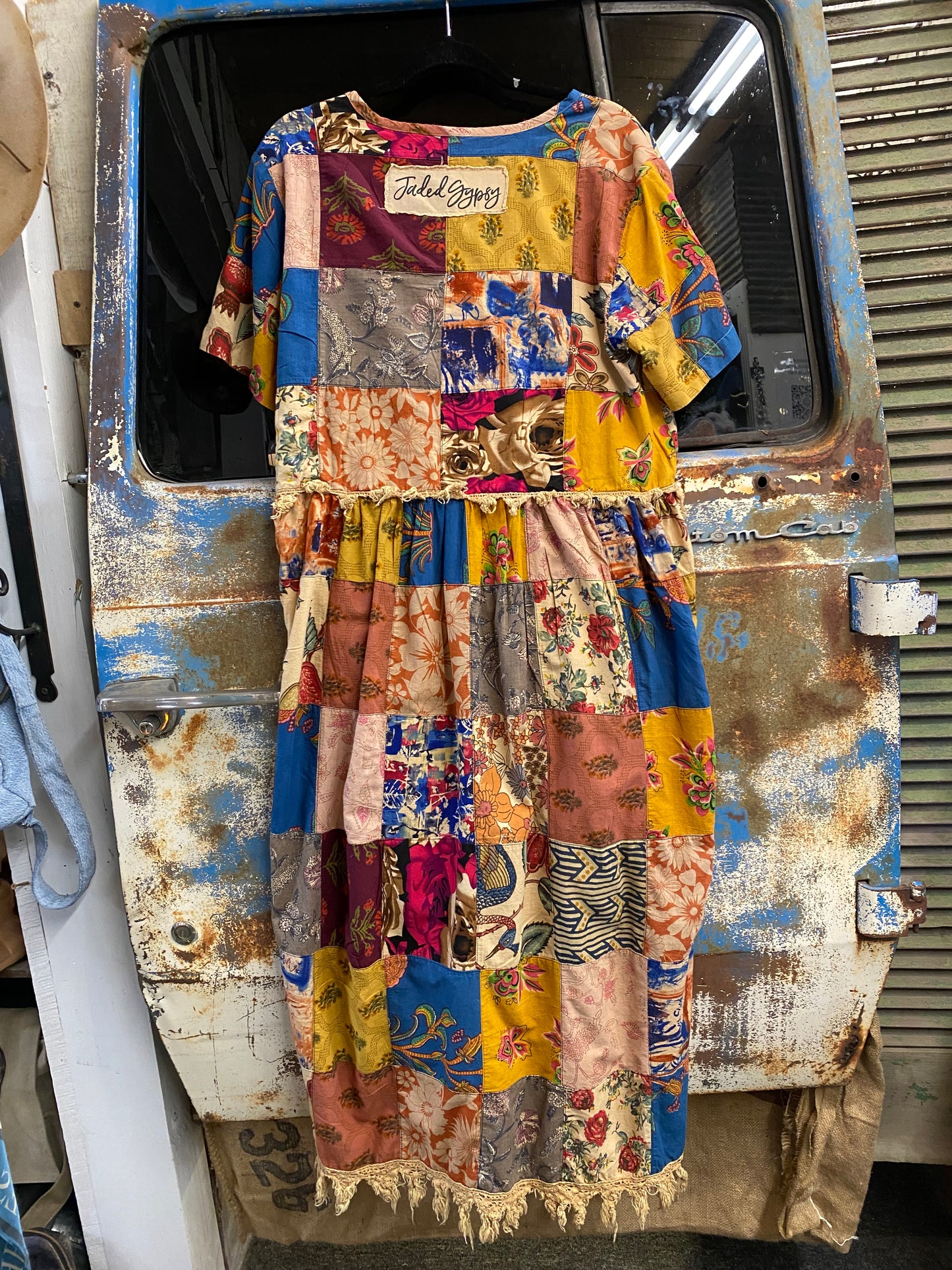 Merry Masquerade Patchwork Dress